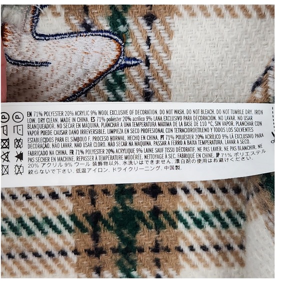 Forever 21 Donald Duck Disney Embroidered‎ Plaid Jacket Mens Small Button Up - Picture 5 of 11